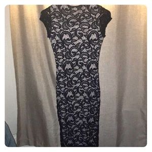 Black Lace Long Dress